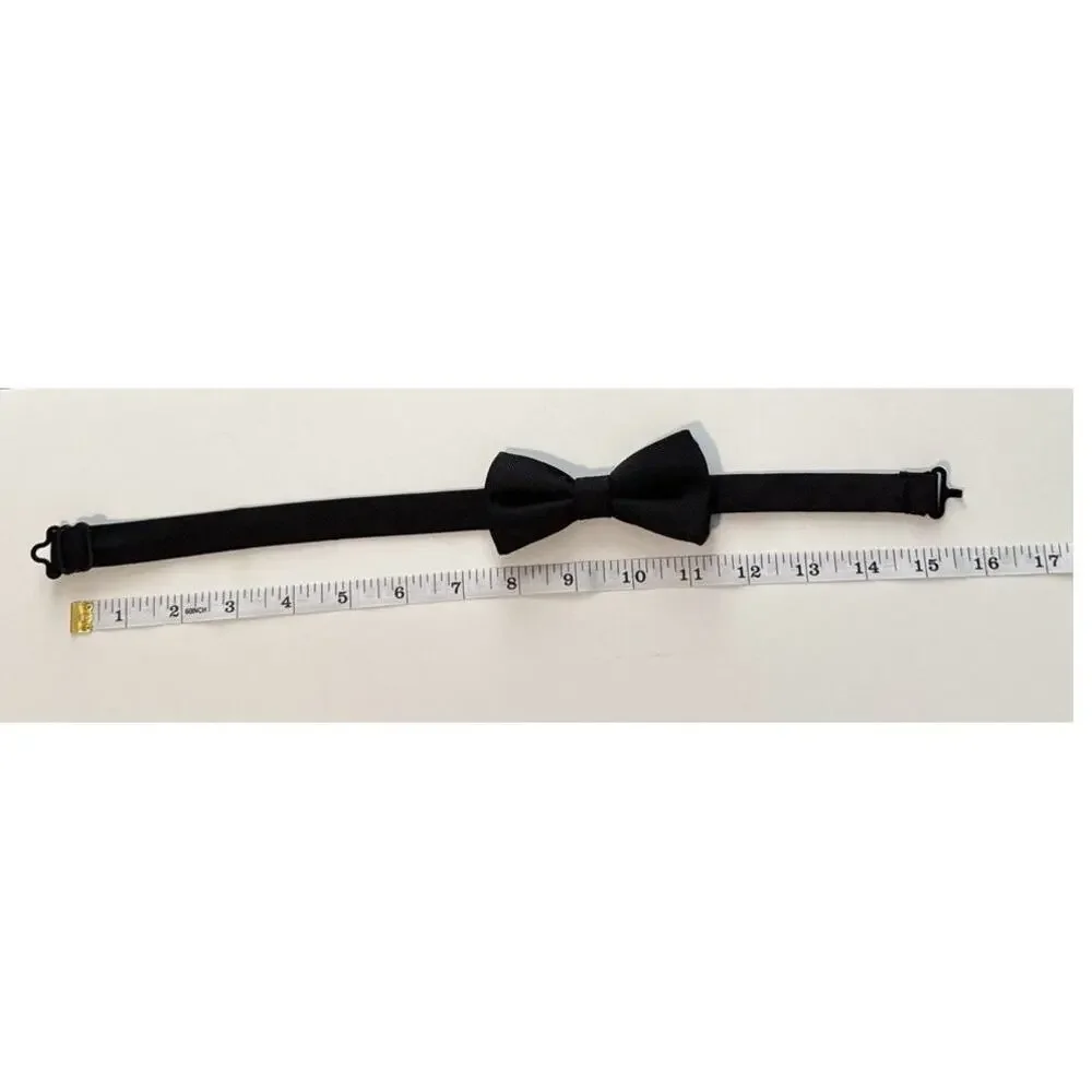 Cat & Jack Black Woven Bow Tie Youth One Size Fits Most